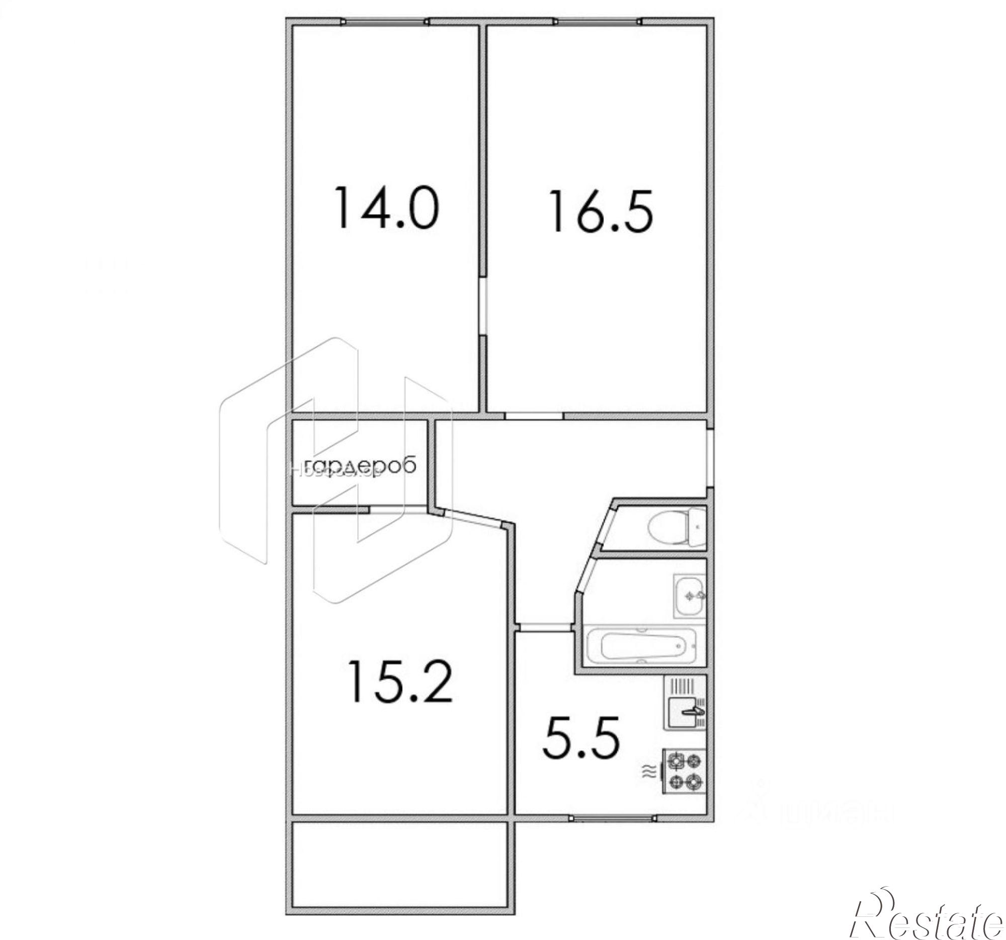 Купить квартиру за 4 250 000 рублей на Серадзская улица, 22