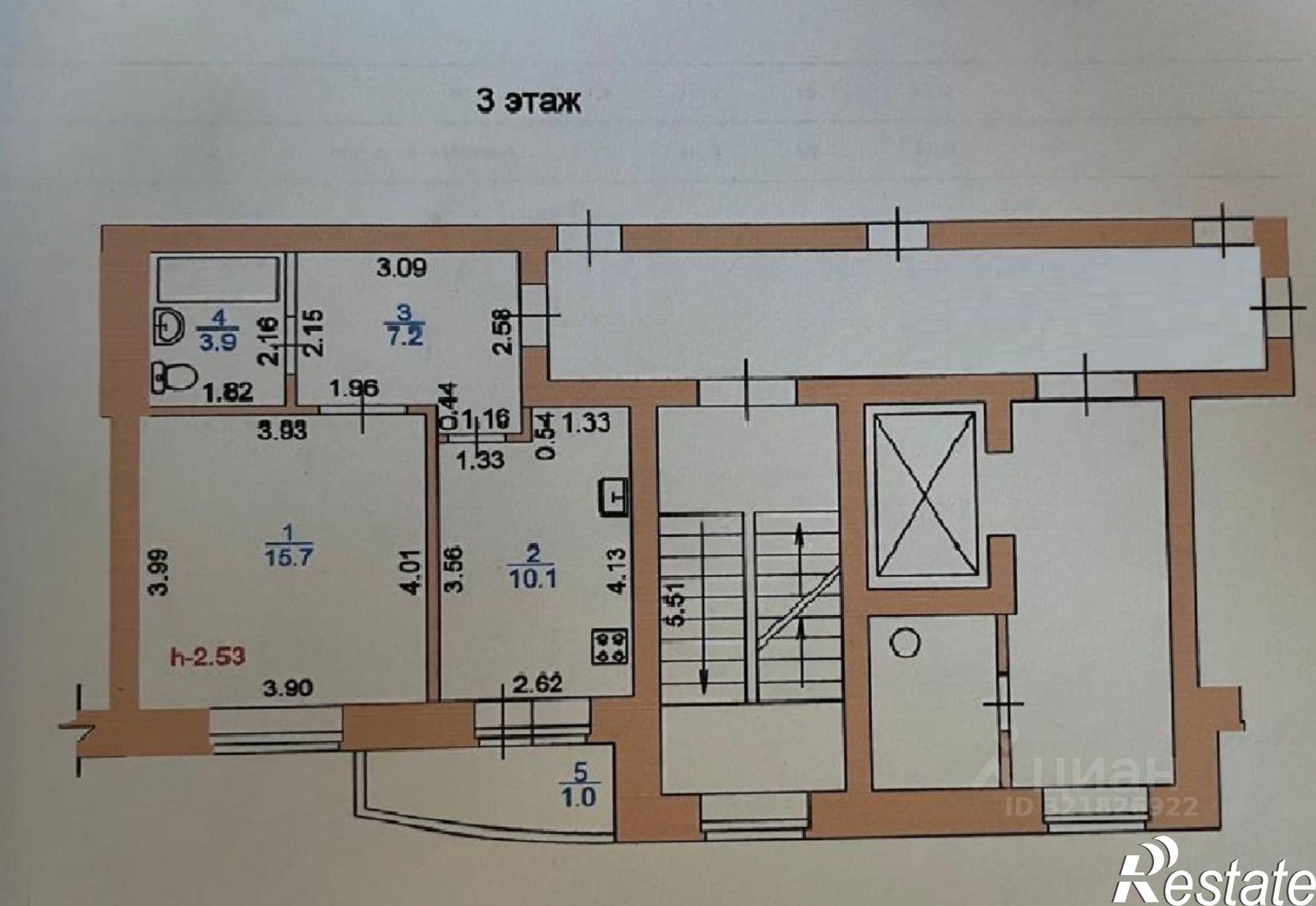 Купить квартиру за 5 050 000 рублей на улица Гагарина, 102
