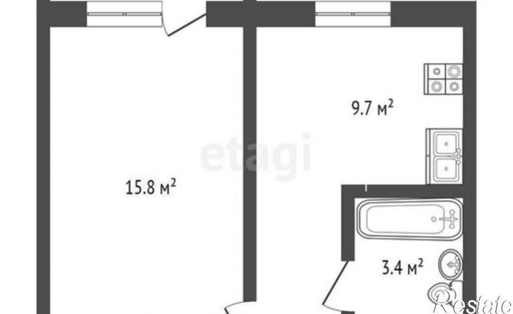 1-комн квартира Большевистская улица, 126,  д. 126