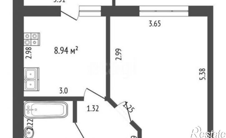 1-комн квартира Севастопольская улица, 31,  д. 31