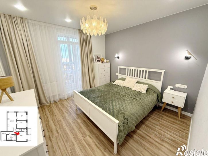 3-комн квартира улица Полежаева, 92,  д. 92