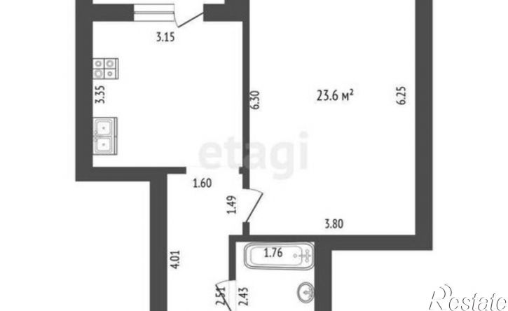 1-комн квартира ул Фурманова, 27А,  д. 27А