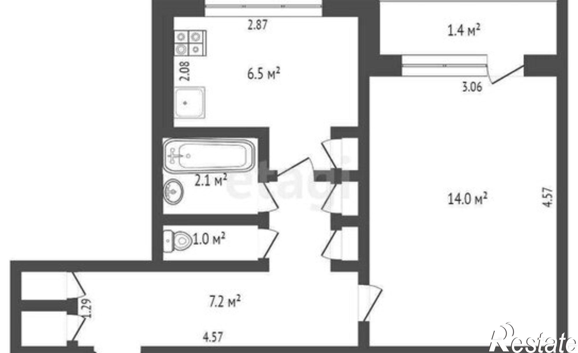 Купить квартиру за 3 500 000 рублей на Ярославская улица, 11 к3
