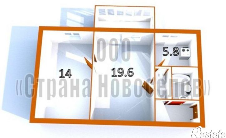 2-комн квартира ул Лихачева, 5,  д. 5