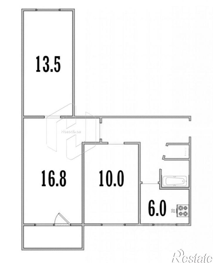 3-комн квартира улица Веселовского, 11,  д. 11
