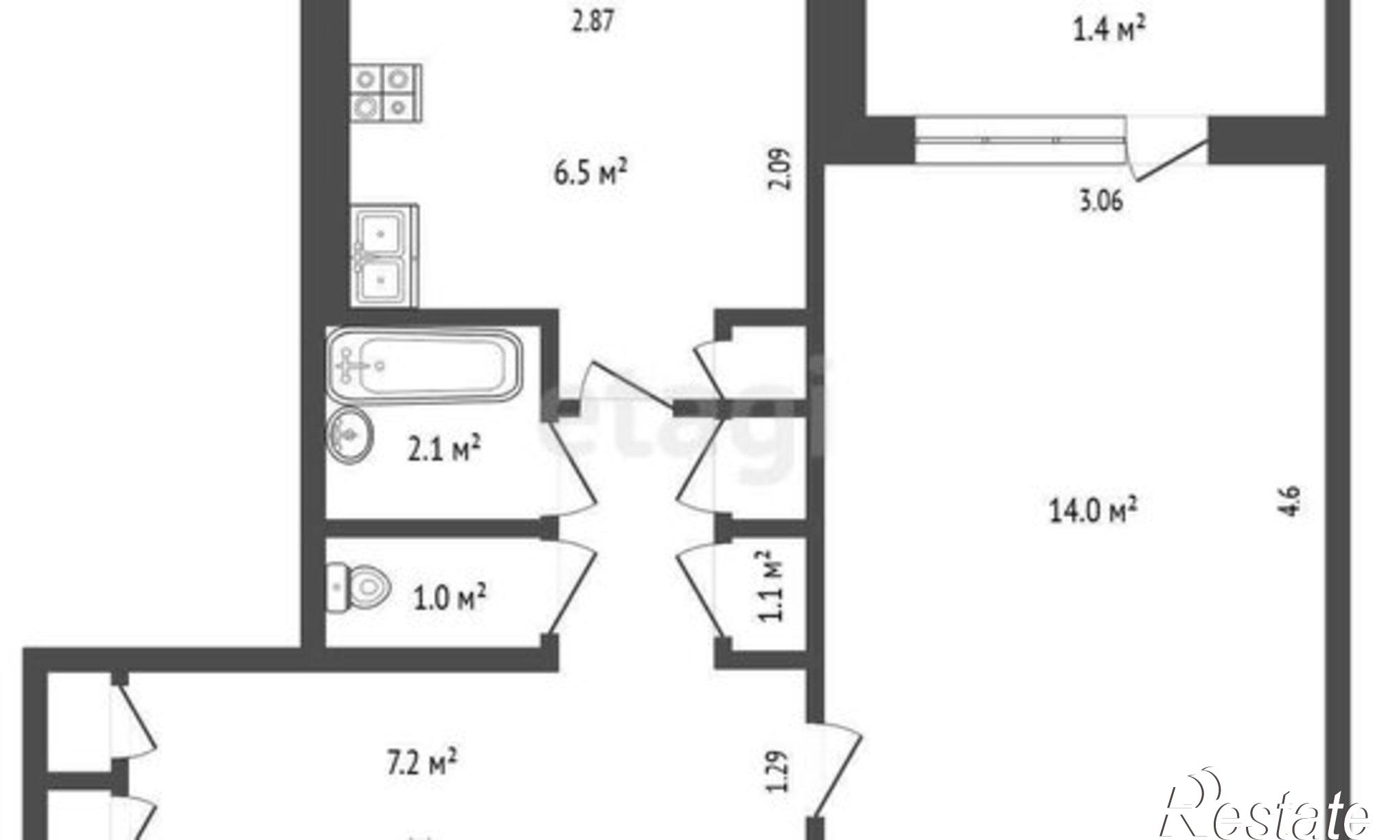 Купить квартиру за 3 400 000 рублей на Гожувская улица, 43