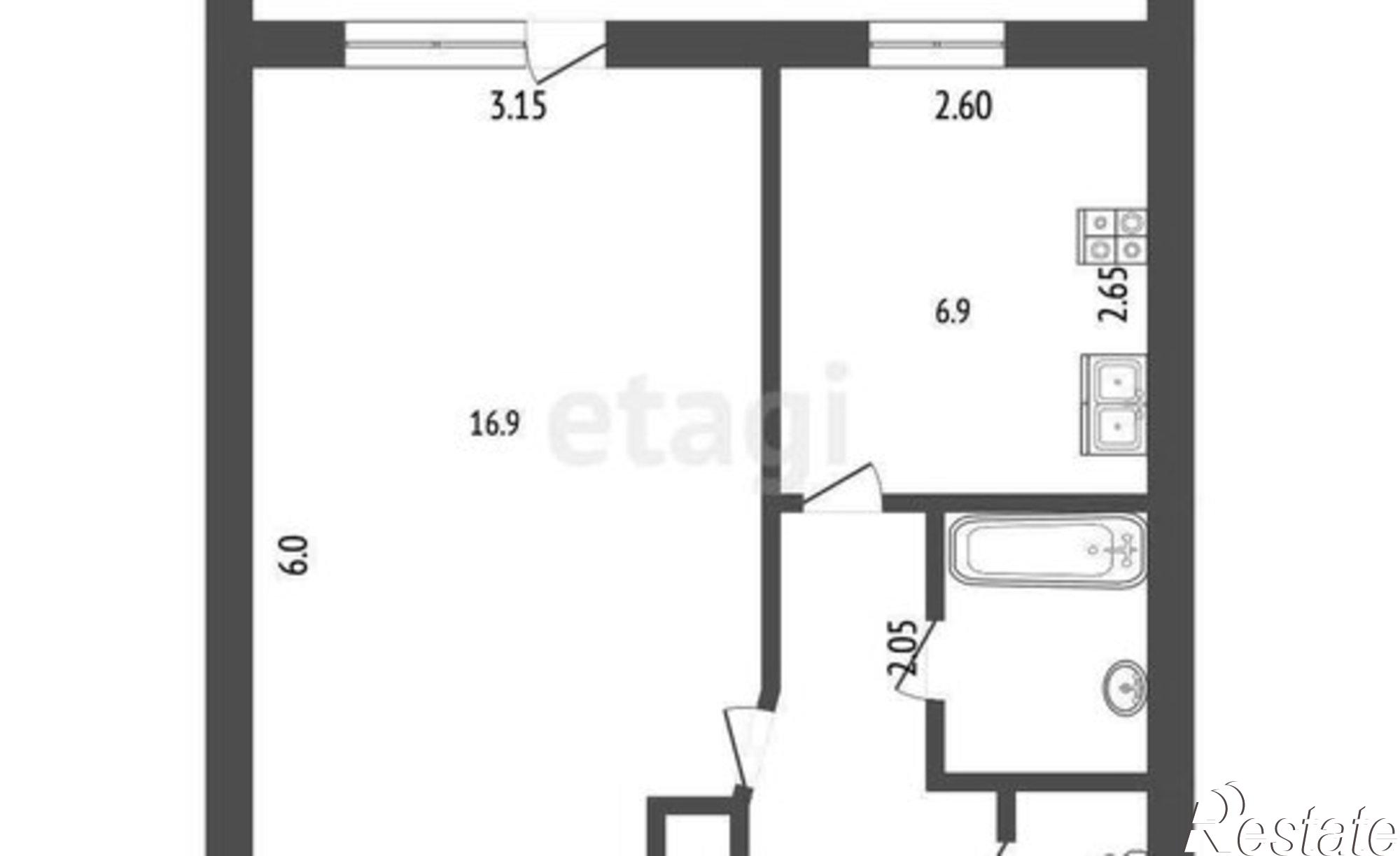 Купить квартиру за 3 650 000 рублей на проспект 60 лет Октября, 117