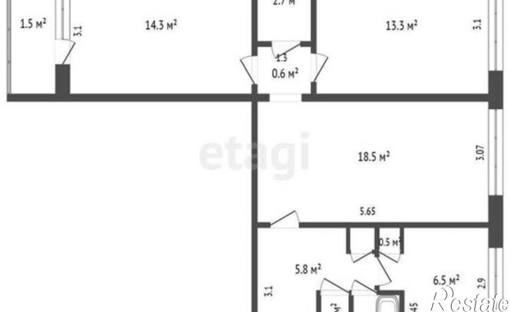3-комн квартира ул Серадзская, 15,  д. 15