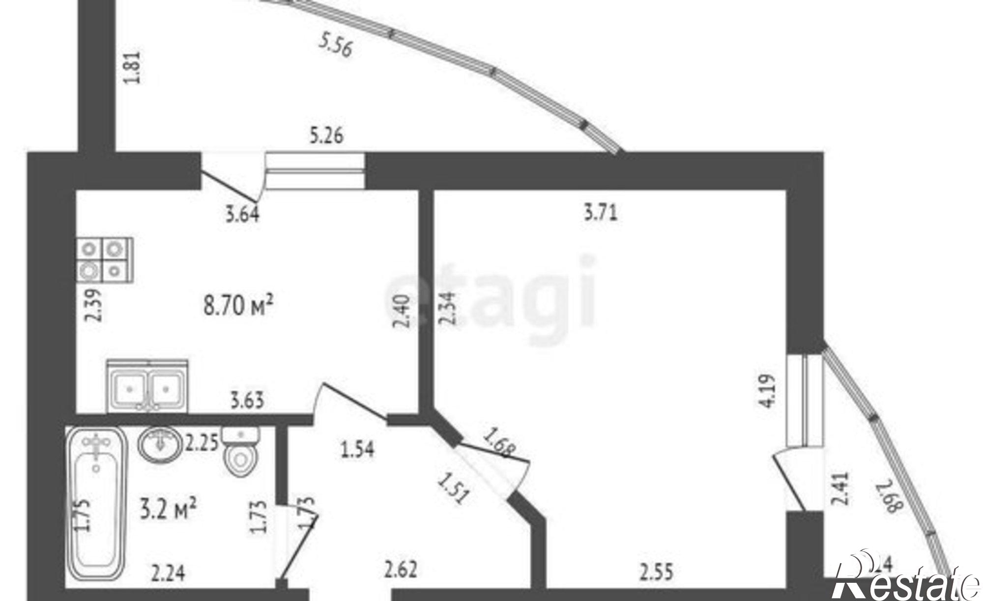 Купить квартиру за 5 200 000 рублей на Республиканская улица, 30