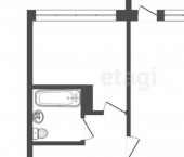 1-комн, 39кв м, этаж 3/11 улица Косарева, 119