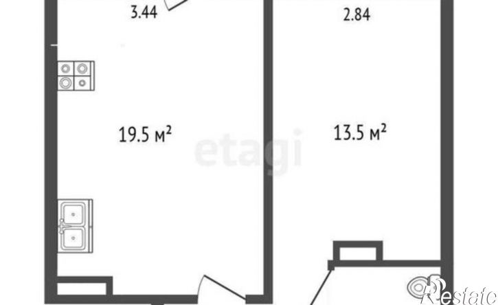 1-комн квартира ул Т.Бибиной, 3/3,  д. 3/3