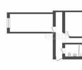 2-комн, 46кв м, этаж 5/5 улица Ульянова, 81