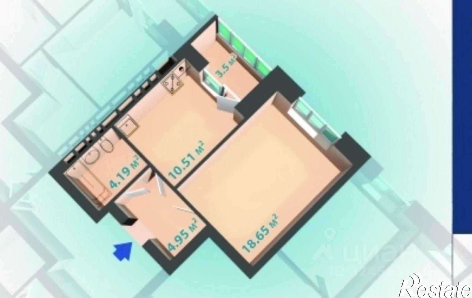 Купить квартиру за 5 200 000 рублей на улица Ульянова, 71В