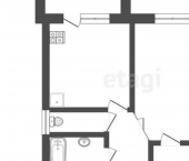1-комн, 38кв м, этаж 3/5 ул Комарова, 16А