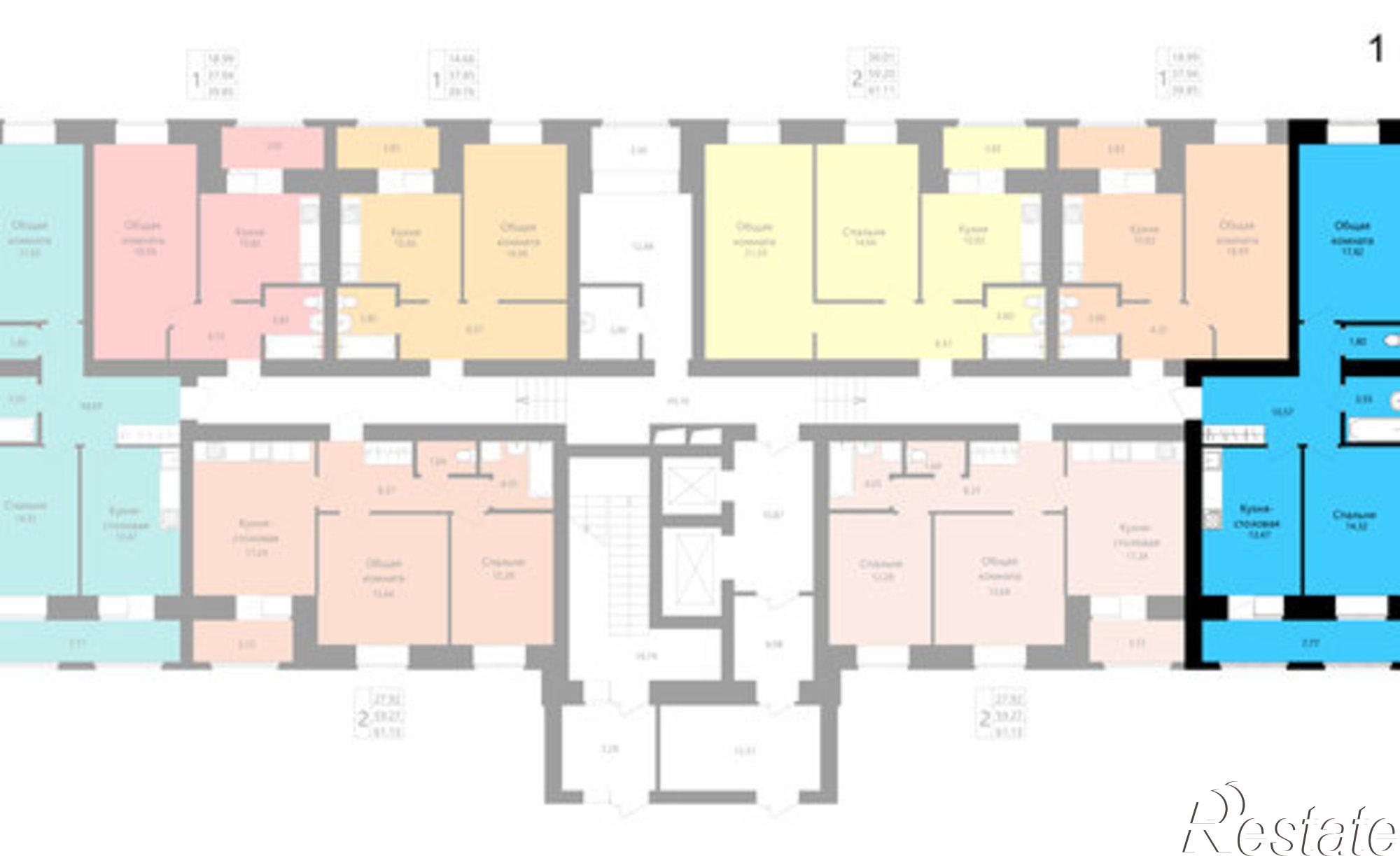 Купить квартиру за 6 869 100 рублей на улица Филатова, 15