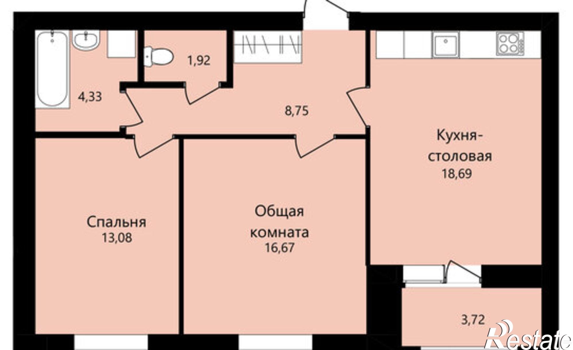 Купить квартиру за 7 346 250 рублей на улица Филатова, 15