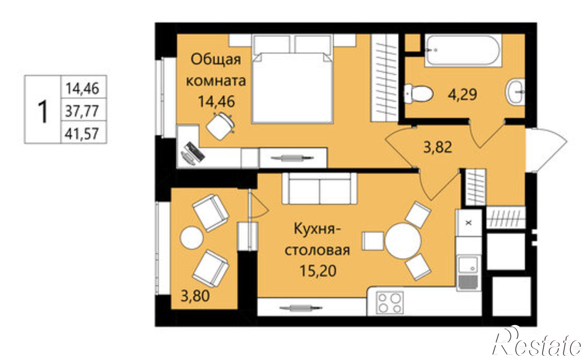 Купить квартиру за 5 071 540 рублей на жилой район Юбилейный, 3-й микрорайон