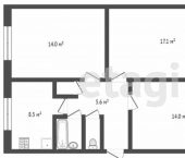 3-комн, 67кв м, этаж 6/9 пр-кт 70 лет Октября, 93 3