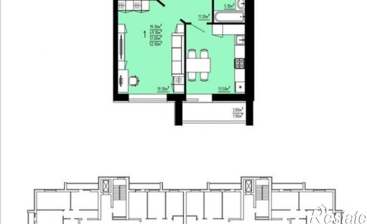 1-комн квартира в новом доме ул Республиканская, 36,  д. 36