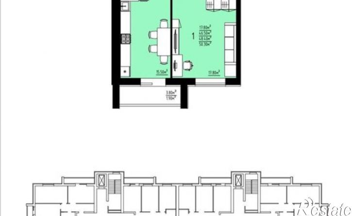 1-комн квартира в новом доме ул Республиканская, 36,  д. 36