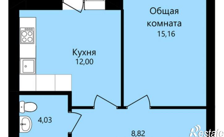 1-комн квартира в новом доме ул Филатова, 15,  д. 15