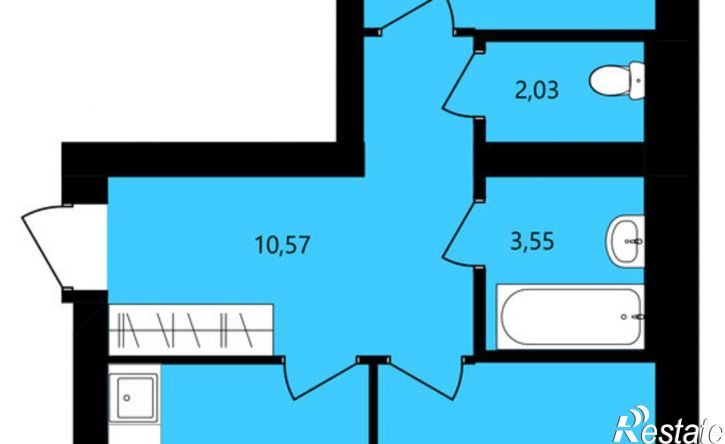2-комн квартира в новом доме улица Филатова, 15,  д. 15