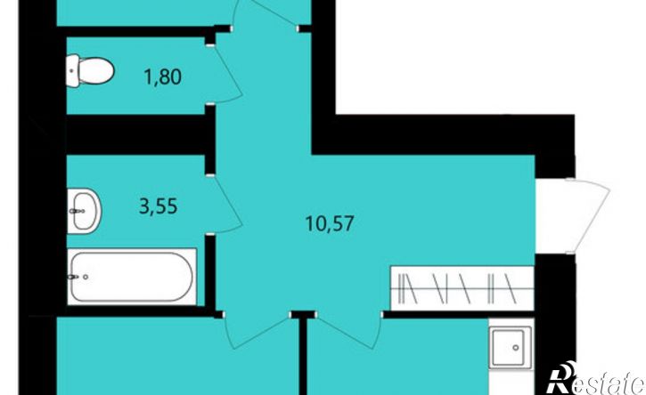 2-комн квартира в новом доме ул Филатова, 15,  д. 15