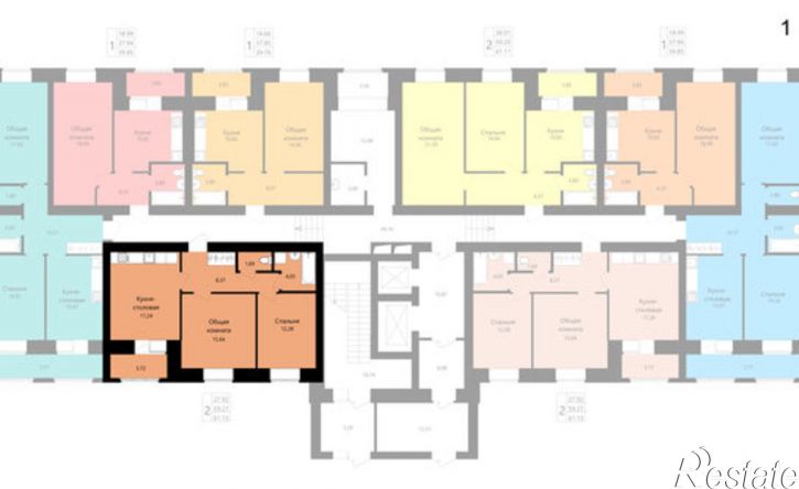 2-комн квартира в новом доме ул Филатова, 15,  д. 15