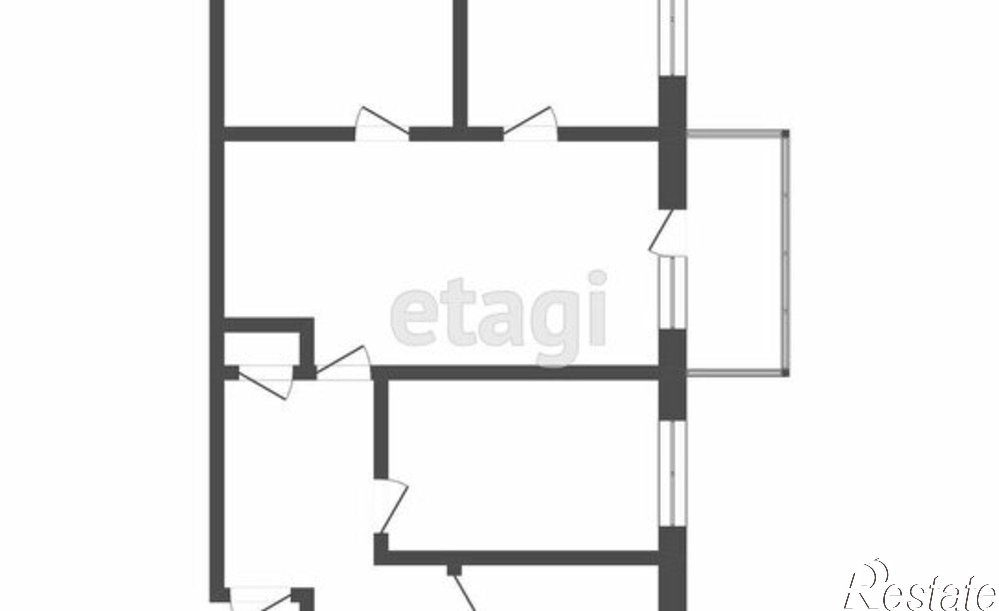 Купить квартиру за 4 800 000 рублей на улица Полежаева, 62А