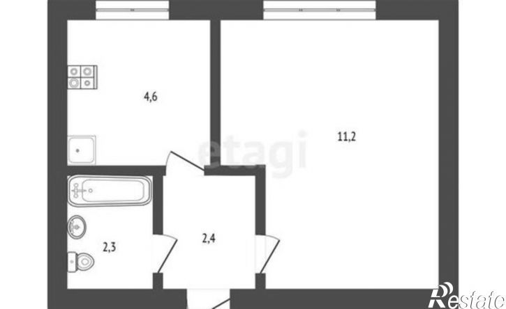 1-комн квартира улица Веселовского, 16,  д. 16