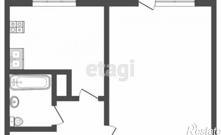 1-комн квартира улица Фурманова, 61,  д. 61