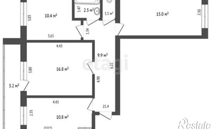 3-комн квартира ул Республиканская, 143,  д. 143