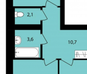 2-комн, 69 кв м, этаж 7/12 улица Филатова, 15