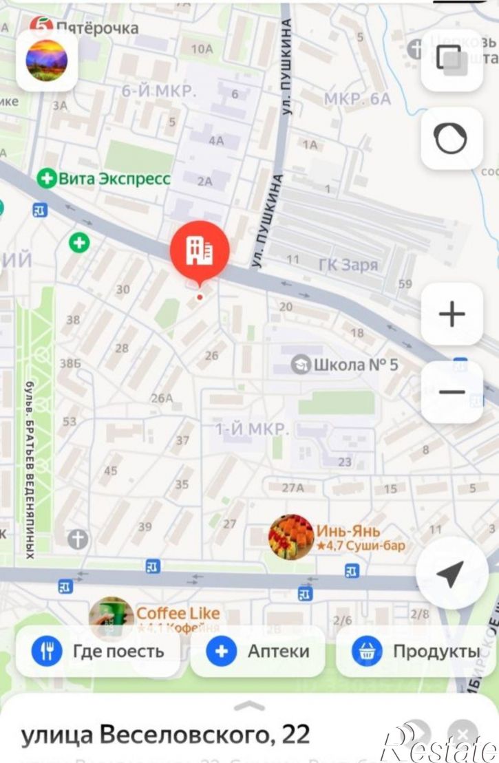 Комната ул Веселовского, 22,  д. 22