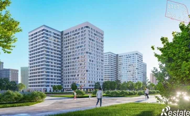 1-комн квартира в новом доме жилой район Юбилейный, 3-й микрорайон