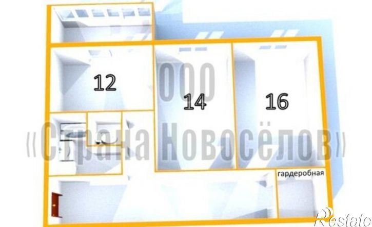 2-комн квартира ул Косарева, 48,  д. 48