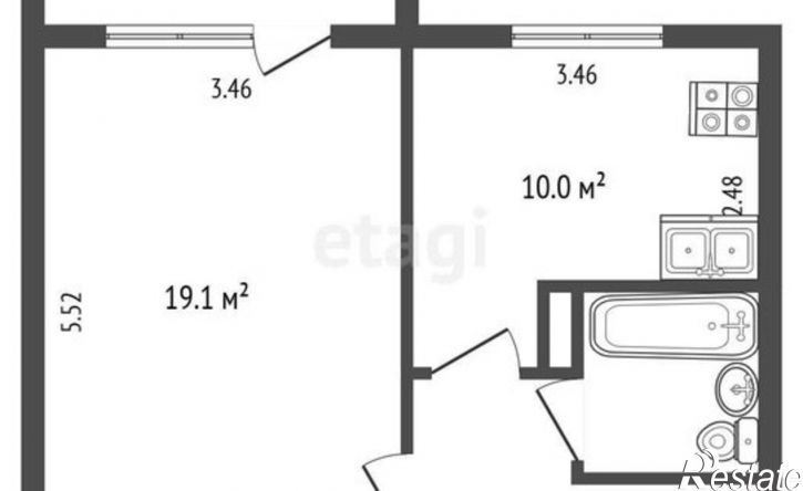 1-комн квартира ул Т.Бибиной, 3/5,  д. 3/5