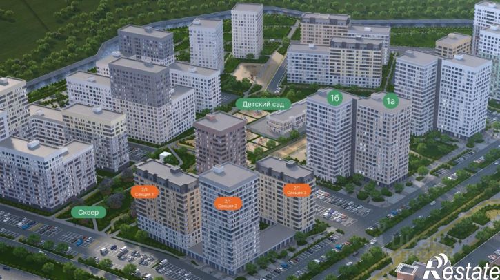 1-комн квартира в новом доме