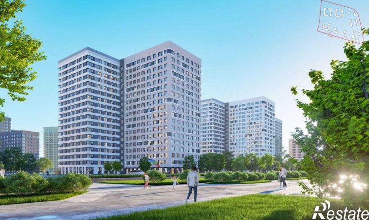 1-комн квартира в новом доме
