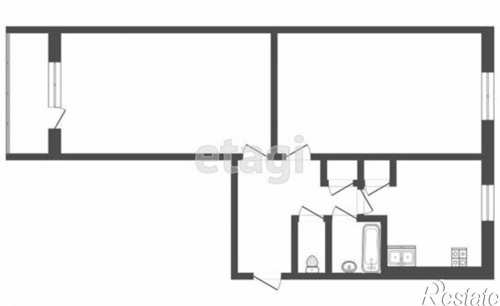 2-комн квартира пр-кт 60 лет Октября, 137,  д. 137