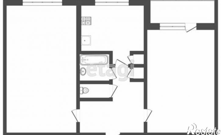 2-комн квартира ул Веселовского, 58А,  д. 58А