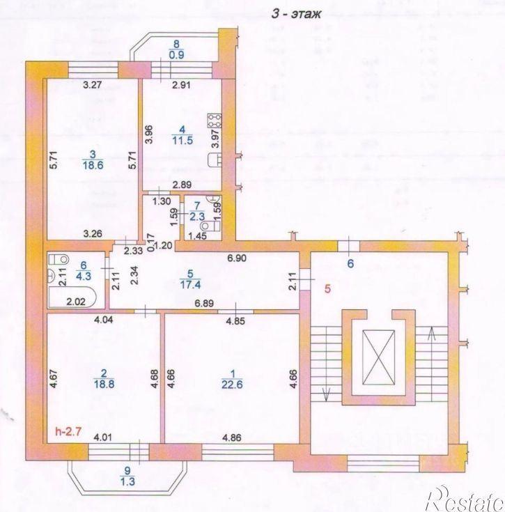 3-комн квартира ул Кавказская, 1/2,  д. 1/2