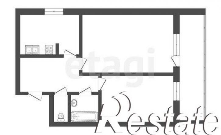 2-комн квартира улица Халтурина, 29,  д. 29