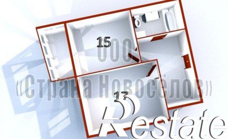 1-комн квартира проспект Российской Армии, 2/3,  д. 2/3