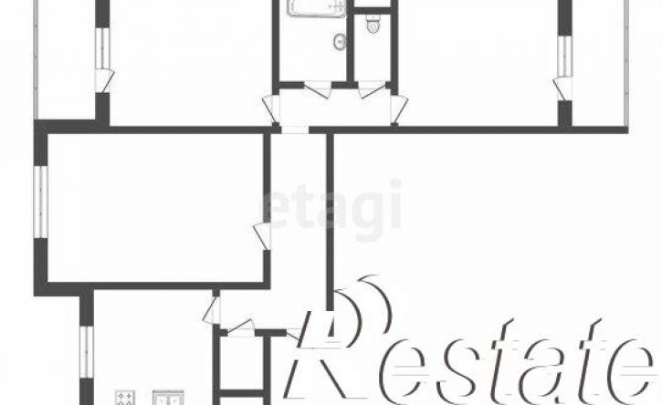 3-комн квартира улица Воинова, 32,  д. 32